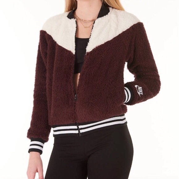 nike teddy bear jacket